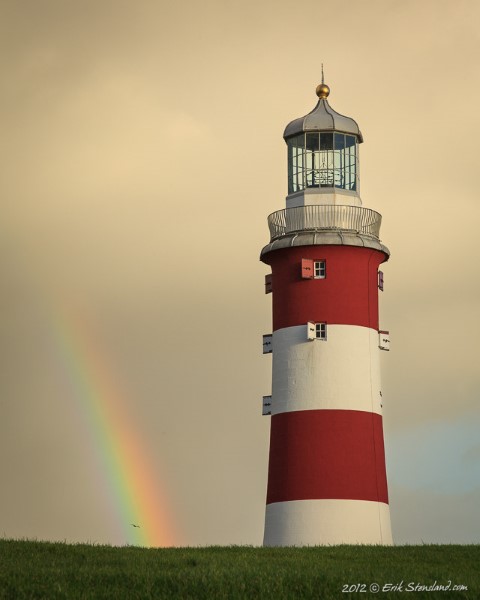 Lighthouse Rainbow by Morning Light Photography